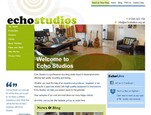 Tablet Screenshot of echostudios.org.uk
